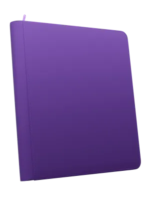 Stealth 12 Pocket Zip Binder - Purple