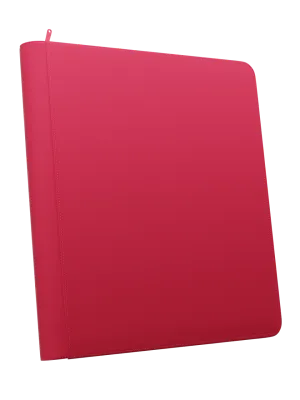 Stealth 12 Pocket Zip Binder - Red