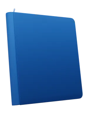 Stealth 12 Pocket Zip Binder - Blue