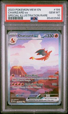 Charizard Ex 199/165 Pokemon 151 Special Illustration Rare PSA 10