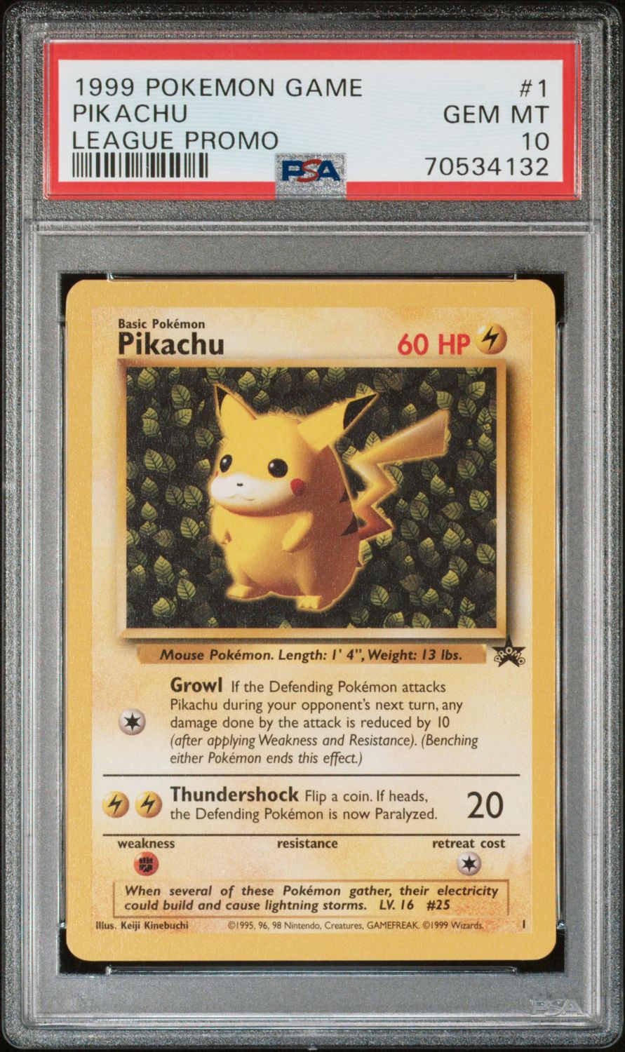 Ivy Pikachu League Promo #1 Pokemon Black Star Promo PSA 10