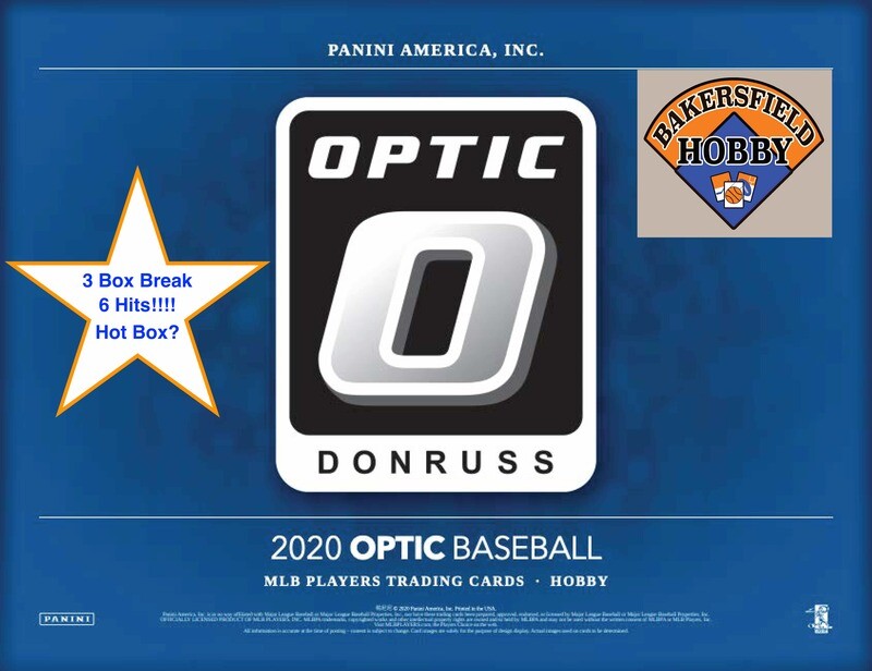 2020 Donruss Optic 3 Hobby Box Random Division Break (1/4 Case)