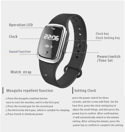 ANTI MOSQUITO DIGITAL WATCH
