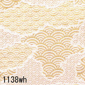Japanese woven fabric Kinran  1138wh
