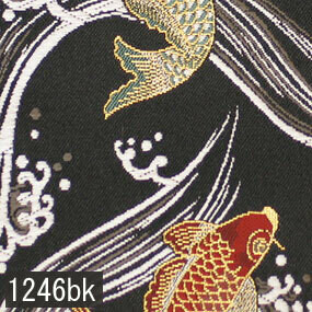 Japanese woven fabric Kinran 1246bk