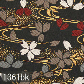 Japanese woven fabric Kinran  1361bk