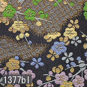 Japanese woven fabric Kinran 1377bl