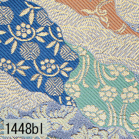 Japanese woven fabric Kinran 1448bl
