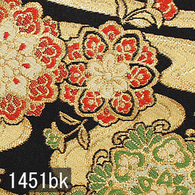 Japanese woven fabric Kinran  1451bk