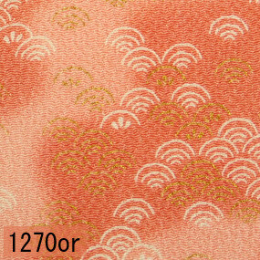 Japanese woven fabric Chirimen  1270or