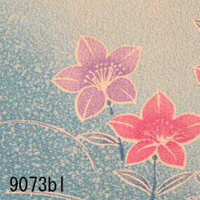 Japanese woven fabric Yuzen  9073bl