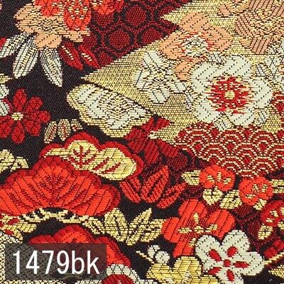 Japanese woven fabric Kinran  1479bk