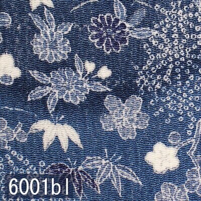 Japanese woven fabric Chirimen 6001bl