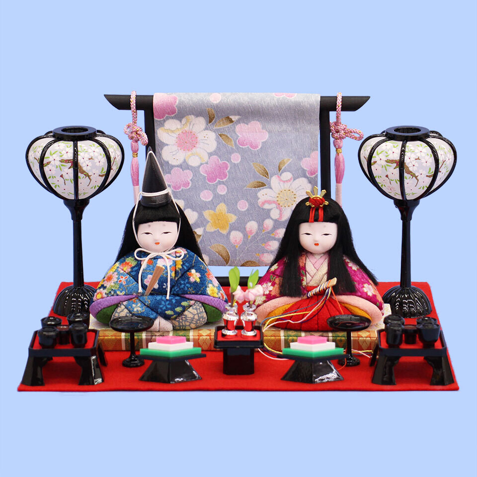 Kimekomi Hina Dolls "MAME-BINA" Display Set