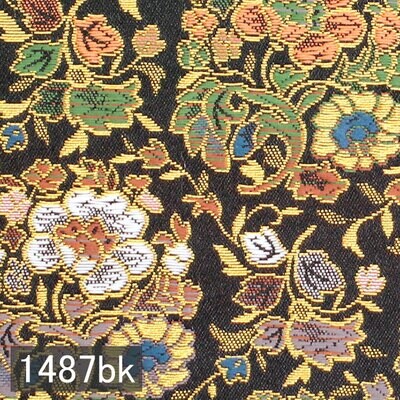 Japanese woven fabric Kinran  1487bk