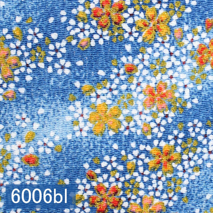 Japanese woven fabric Chirimen  6006bl