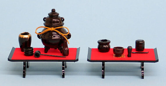 Tea ceremony with tables
