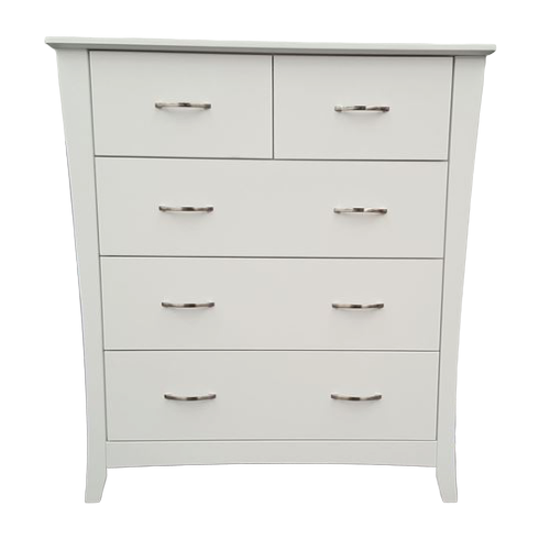 Country 5 Drawer White Tallboy Country 5 Drawer White Tallboy