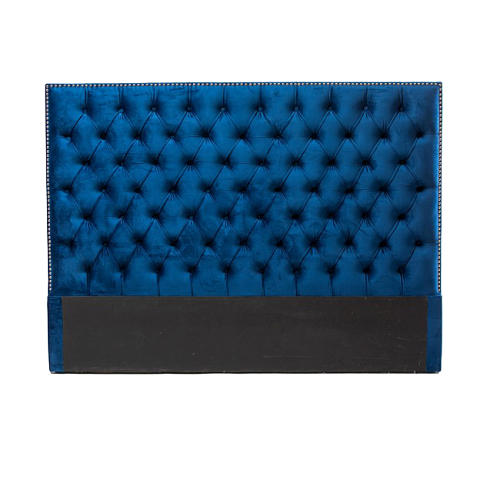 Tufted Velvet Headboard (Navy Blue) Tufted Velvet Headboard (Navy Blue)