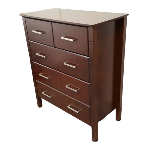 Jessie 5 Drawer Wenge Tallboy Jessie 5 Drawer Wenge Tallboy