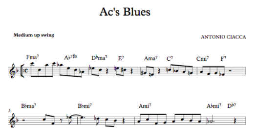 Ac's Blues (Lead Sheet)