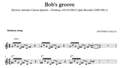 Bob's Groove (Lead Sheet)