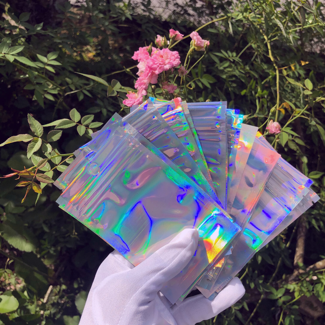3x4 Holographic zip lock bags(SOLD OUT)