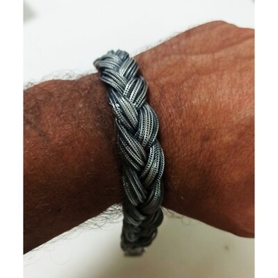 Bracciale treccia Argento 925 uomo donna