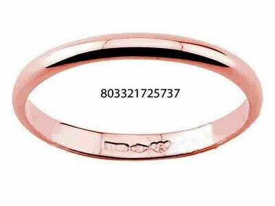 Diana Fede oro Rosa 18 kt. incisione Gratis anello matrimonio nozze uomo donna