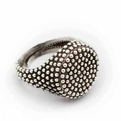 Anello argento 925 massiccio modello chevalier puntato