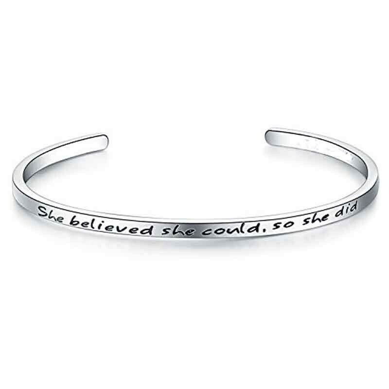 Bracciale Argento 925 rigido con Frase personalizzata