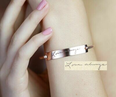 Bracciale Argento 925 manetta incisione famiglia personalizzato uomo donna rodio