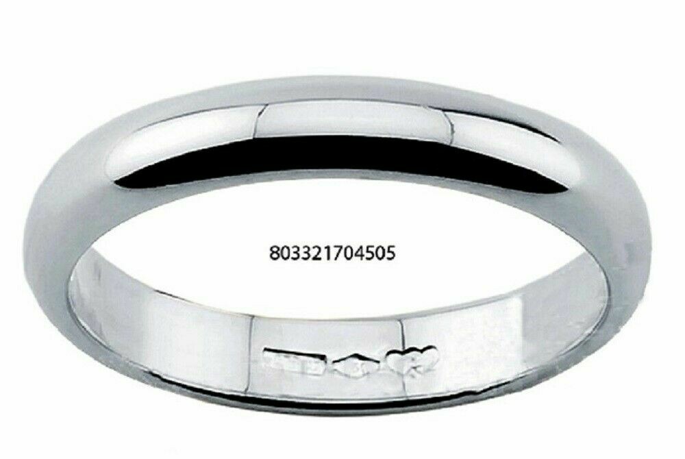 Fede Oro Bianco 18kt. Grammi 5 Matrimonio nozze Incisione Gratuita