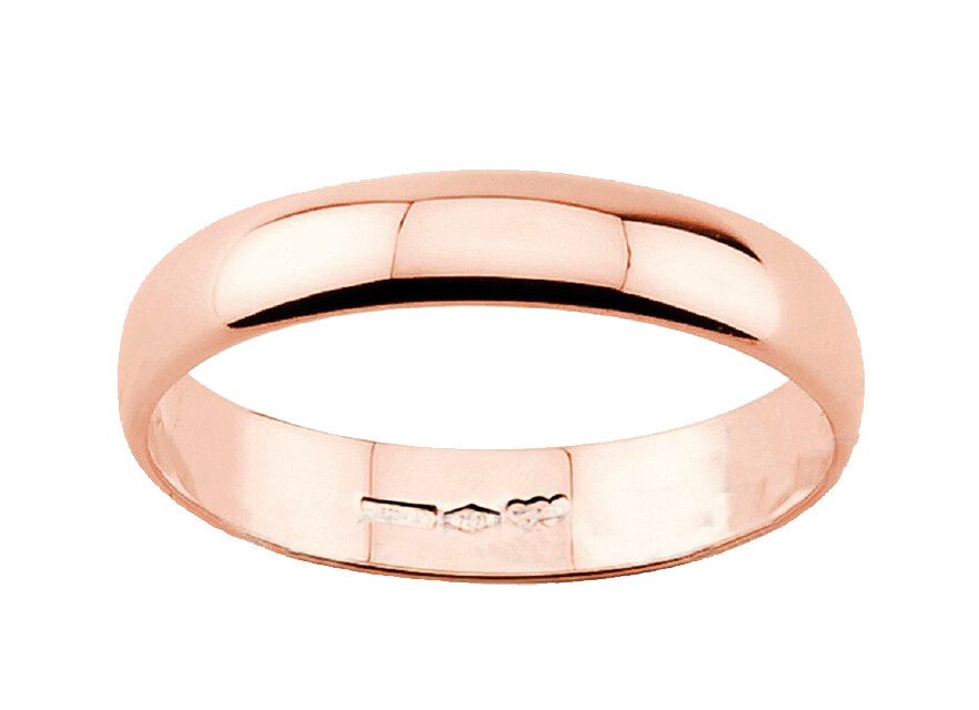 Diana fede fedina matrimonio oro Rosa 18 kt. grammi 3 classica Larga