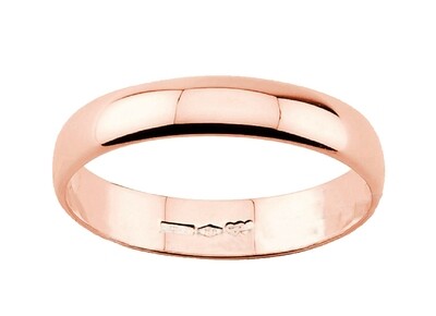 Diana fede fedina matrimonio oro Rosa 18 kt. grammi 3 classica Larga