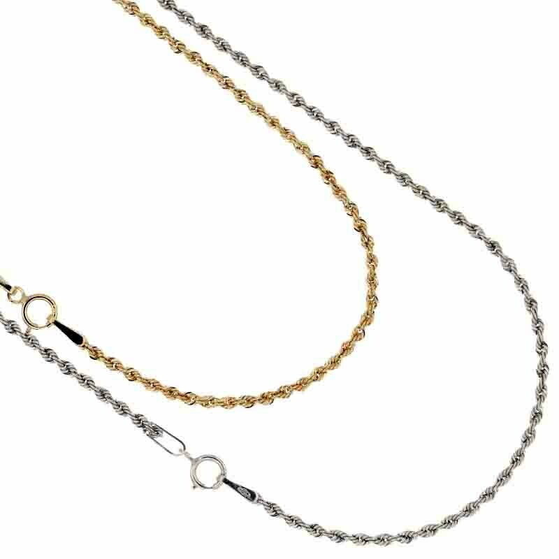 Girocollo Collana Oro 18 kt. modello fune Donna Uomo