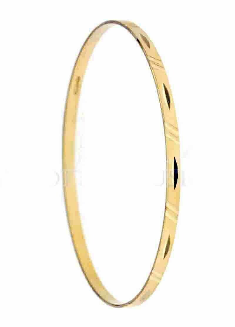 Bracciale rigido senza chiusura oro 18 kt. regalo donna ragazza gioielli