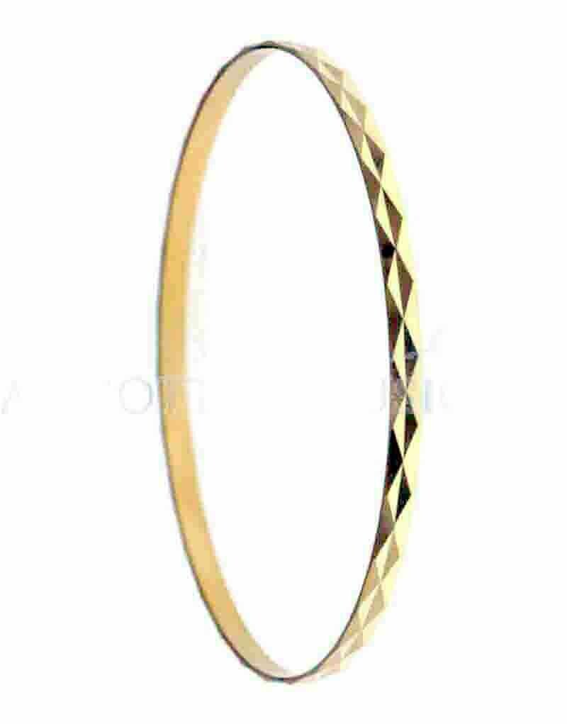 Bracciale rigido senza chiusura oro 18 kt. regalo donna ragazza gioielli