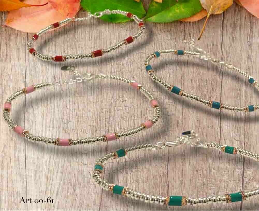 Bracciale argento 925 pepite Tipo Dodo rodiato pepite colorate regalo uomo donna
