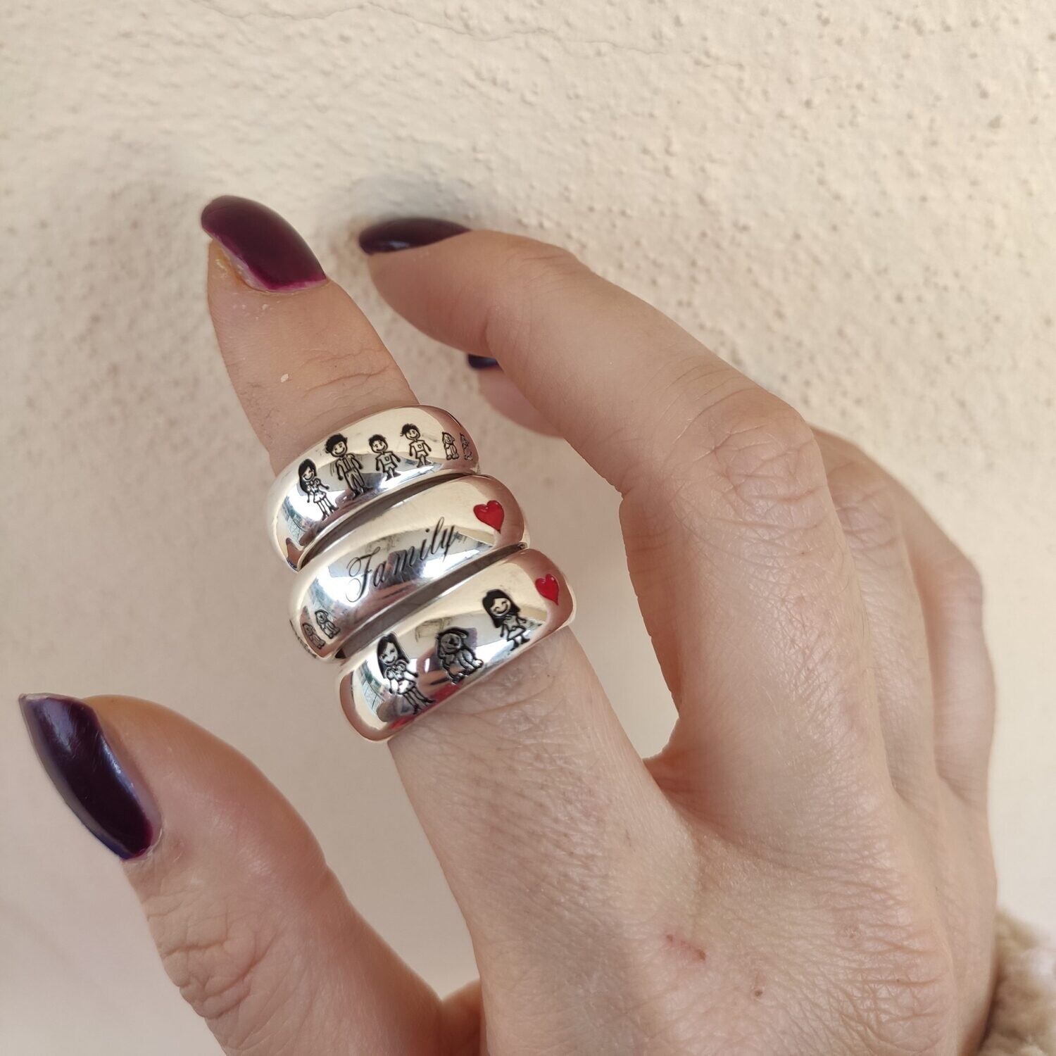 Fedone fascione Argento 925, uomo donna rodiato anallergico