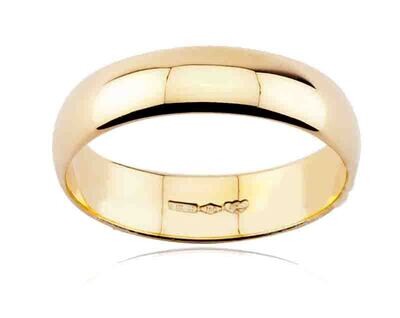 Fede diana oro Giallo 18 kt.  Grammi 5.00 modello mantovana