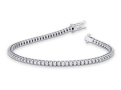 Bracciale tennis oro 18kt. con diamanti naturali certificati regalo uomo donna