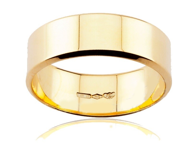 Diana fede fedina matrimonio oro Giallo 18 kt. grammi 7.30 Francese regalo donna