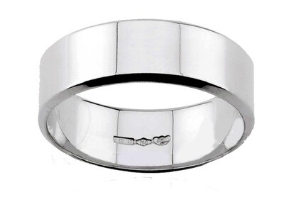 Diana fede fedina matrimonio oro bianco 18 kt. grammi 7.30 Francese regalo donna