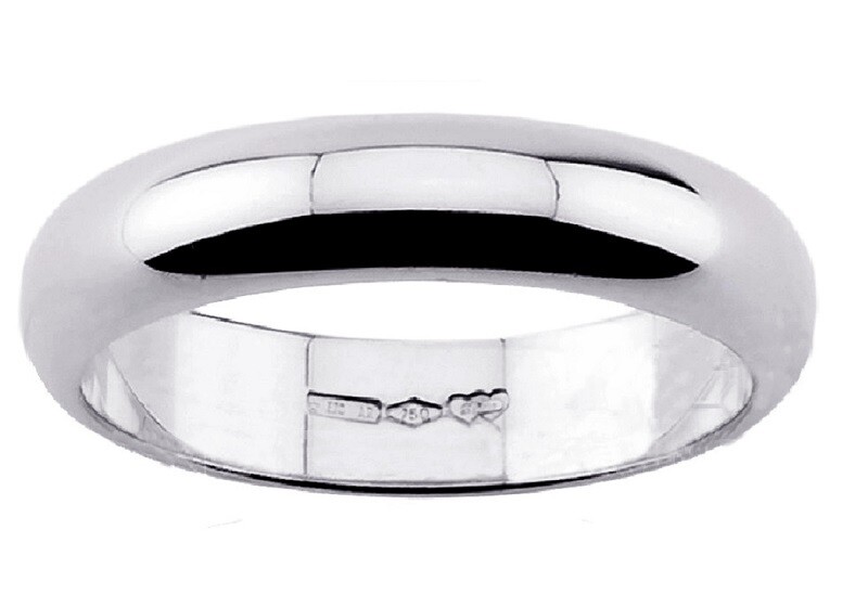Diana fede fedina matrimonio oro Bianco 18 kt. grammi 7.00 Classica regalo donna