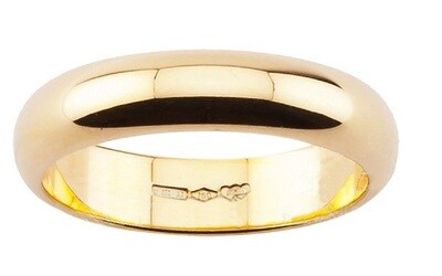 Diana fede fedina matrimonio oro Giallo 18 kt. grammi 7.00 Classica regalo donna