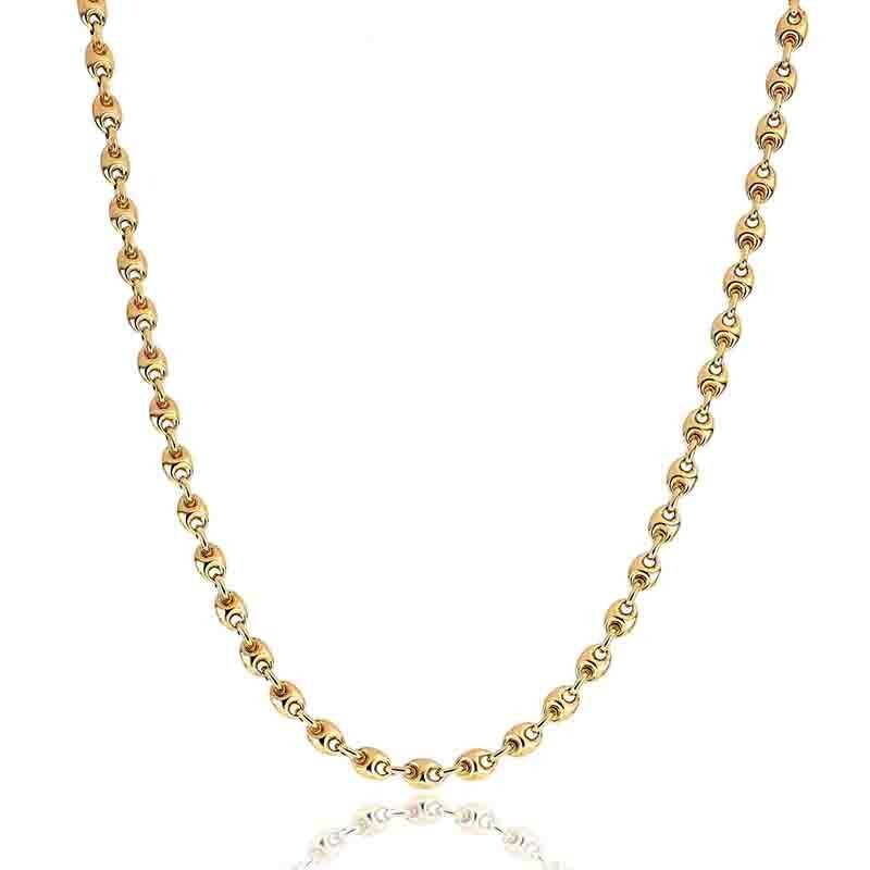 Collana in Oro 9kt. uomo a maglia marina regalo, Colore: Oro Giallo