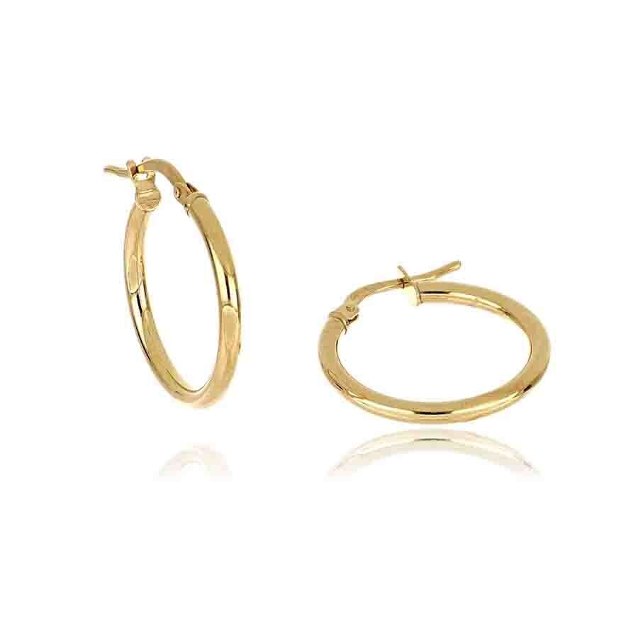 Orecchini Donna a Cerchio Oro Giallo 9 kt. donna  gioielli, Colore: Oro Giallo