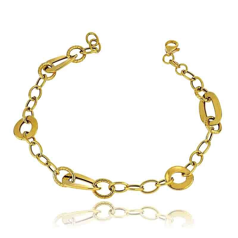 Bracciale Oro Giallo 9 kt. donna a catena