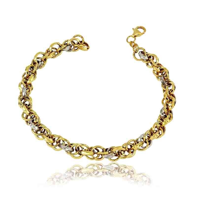 Bracciale Oro Giallo 9 kt. donna a catena